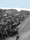Траурный митинг в память о жертвах депортации крымскотатарского народа, фотоколлаж