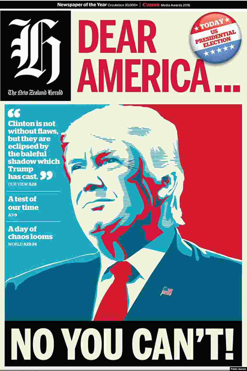 The New Zealand Herald newspaper. 