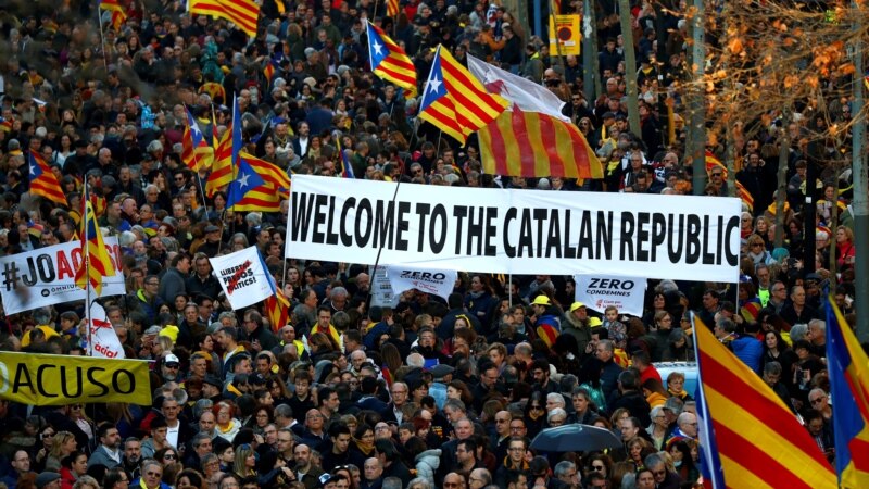 Protest u Barseloni protiv suđenja katalonskim separatistima 