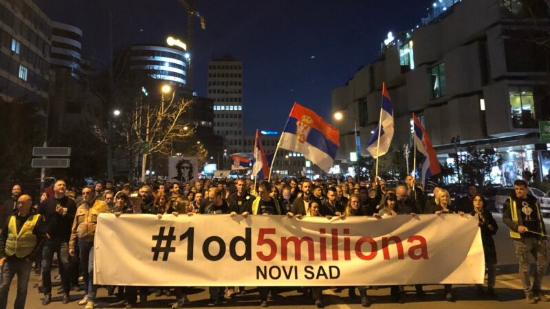 Protest 'Jedan od pet miliona' u Novom Sadu i Nišu