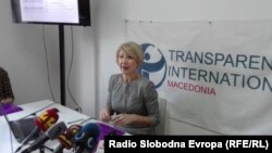 Претседателката на Транспаренси Интернејшнал Македонија, Слаѓана Тасева. 
