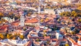 Вільня, від на стары горад. Архіўнае фота