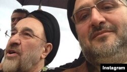 Iran -- A selfie of former President Mohammad Khatami 