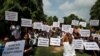 Journalists and social activists attend a protest against the killing of Gauri Lankesh, a senior Indian journalist by unidentified assailants in southern city of Bengaluru