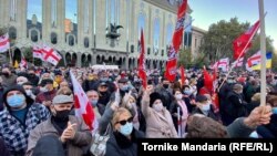 Protest opozicije u Tbilisiju, 8. novembar
