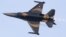 An F-16 fighter jet takes part in an aerobatic performance in Turkey.