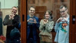 Василий Неустроев, Ян Ксенжепольский, Анна Архипова и Павел Синельников (слева направо)