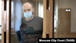 Vasyl Vasylenko attends a court hearing in Moscow on December 7.