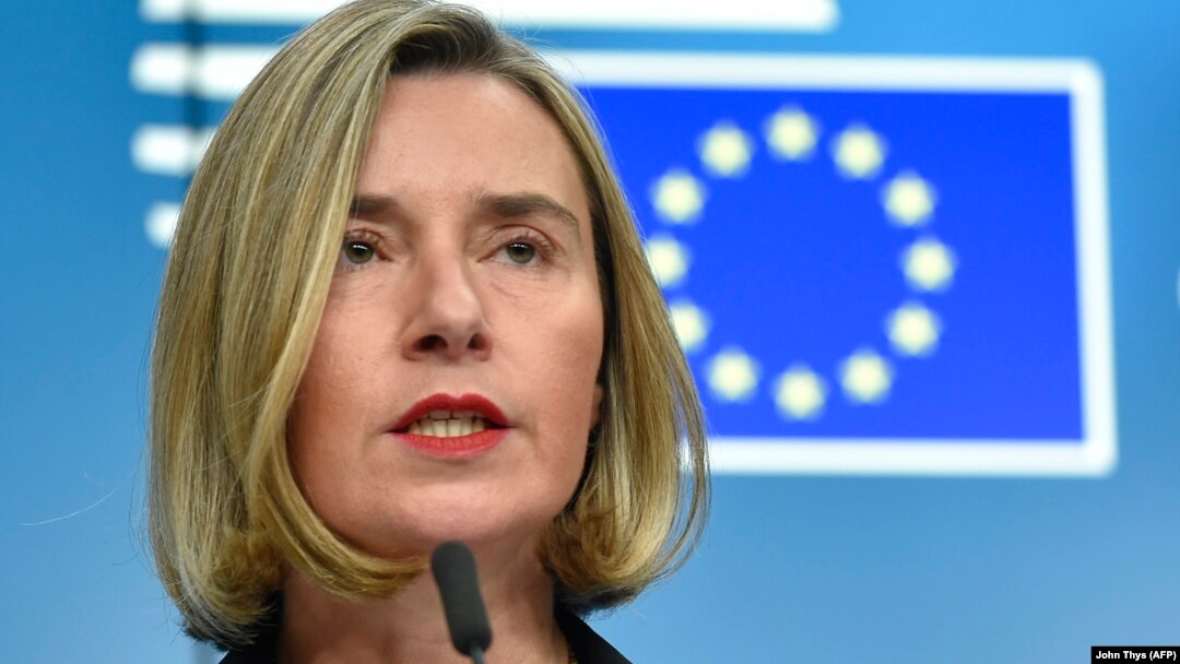EU foreign-policy chief Federica Mogherini (file photo)
