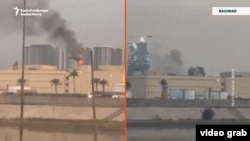 Իրան - Կրակ և ծուխ Բաղդադում ԱՄՆ դեսպանատան տանիքին, 14-ը մարտի, 2026թ.
