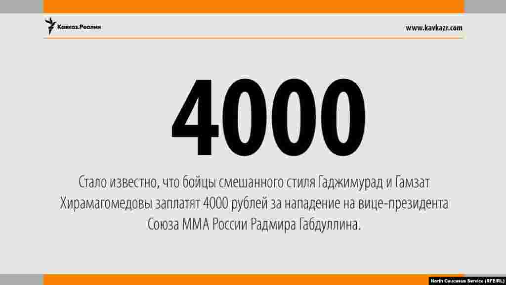 24.05.2017 // Стало известно, что бойцы смешанного стиля Гаджимурад и Гамзат Хирамагомедовы заплатят 4 тысячи рублей за нападение на вице-президента Союза ММА России Радмира Габдуллина.
