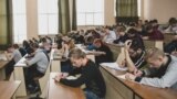 Архіўнае ілюстрацыйнае фота. Студэнты ў аўдыторыі