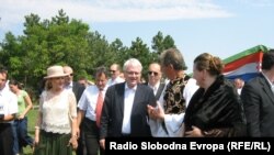 Ivo Josipović i Boris Tadić u nedelju u Subotici, foto: Vesela Laloš