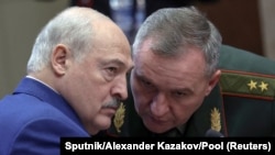 Аляксандар Лукашэнка і Віктар Хрэнін