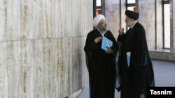 ابراهیم رئیسی و صادق لاریجانی در نشست مجلس خبرگان رهبری 