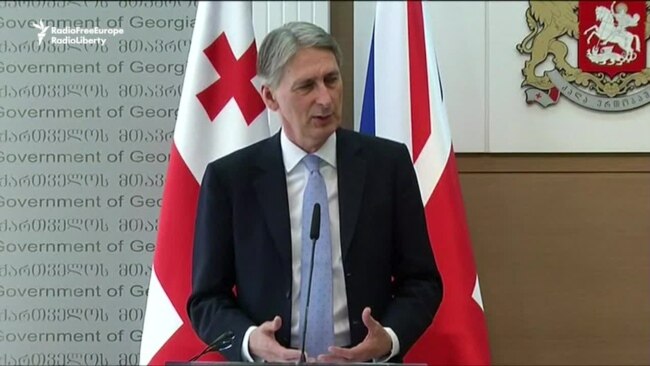 UK's Hammond Says Russia's Conduct 'A Threat To All Of Us'