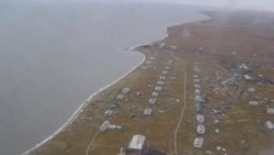 Поселок Бугрино на арктическом острове Колгуев