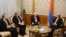 Armenia -- President Serzh Sarkisian (R) meets the visiting co-chairs of the OSCE Minsk Group in Yerevan, 5Feb2014.