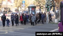 Armenia-People in Armenian streets,Yerevan,11Dec,2019