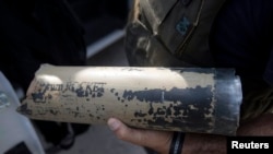 Осколок ракеты, выпущенной из Газы