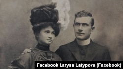 Євгенія Долошицька (Генуся) зі своїм чоловіком Теодором Винничуком