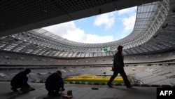 Реконструкція стадіону «Лужники» в Москві, Росія, березень 2017 року