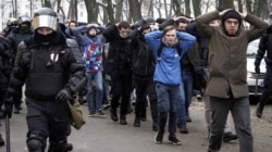Задержание участников акции протеста в поддержку Алексея Навального в Санкт-Петербурге, 31 января 2021 года