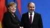 Germany -- Armenian Prime Minister Nikol Pashinian and German Chancellor Angela Merkel meet at the Chancellery in Berlin, February 13, 2020