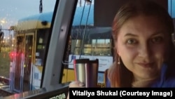 Віталія Шукаль під час хвилинки перпочинку