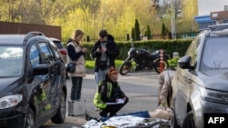 کییف کې د برید د یوه قرباني عکس 