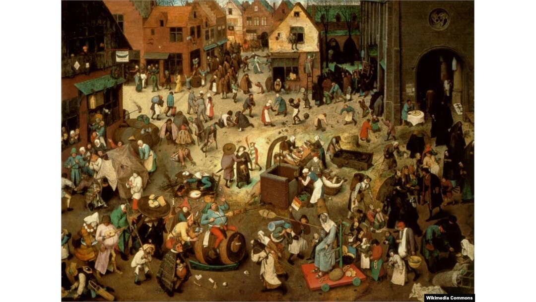 Пітэр Брэйгель Старэйшы «Бойка Масьленіцы і Посту» (1559)