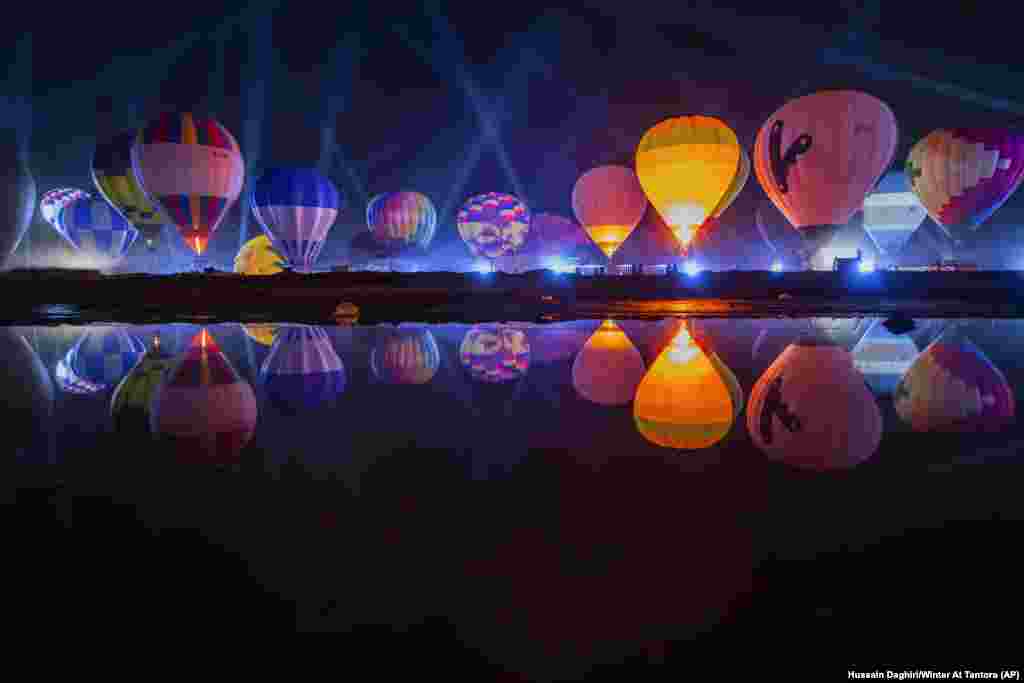 A scene from the 2019 Al-Ula Balloon Festival in Saudi Arabia. (AP/Hussain Daghiri)