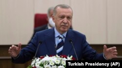 Türkiyə prezidenti Recep Tayyip Erdoğan -Nikosiya, 19 iyul, 2021