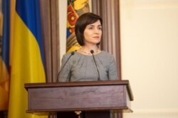 Тодішня прем’єр-міністр Молдови Майя Санду під час візиту до України. Київ, 11 липня 2019 року