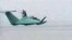 This ultramodern hydroplane was among the new technology unveiled during Iran's war games (Fars)