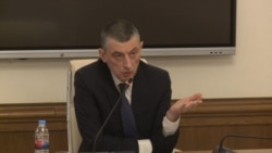 გიორგი გახარია პარლამენტის დროებითი საგამოძიებო კომისიის სხდომაზე - 2025 წლის აპრილი.