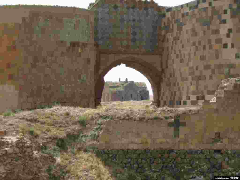 The ruins of Ani, the capital of a medieval Armenian kingdom. Ani is located in Turkey's northeastern Kars region, less than 1 kilometer from modern-day Armenia. All photographs courtesy of azatutyun.am