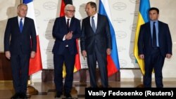 Адна з папярэдніх сустрэч міністраў «нармандзкага фармату». Менск, 2016 год, архіўнае фота