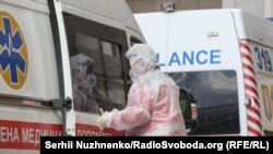 UKRAINE -- Infectious Diseases Department of the Oleksandrivska clinical hospital in Kyiv