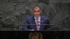 Yemeni Foreign Minister Mohammed Abdullah al-Hadrami addresses the 74th session of the United Nations General Assembly at the U.N. headquarters Saturday, Sept. 28, 2019. (AP Photo/Jeenah Moon)