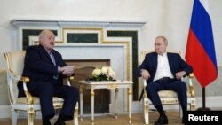 Lukašenko i Putin u Sankt Peterburgu, 23. juli