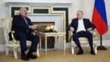 Russian President Vladimir Putin meets with Belarusian President Alexander Lukashenko in Saint Petersburg