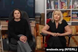 Сьвятлана Ціханоўская і Ганна Федаронак