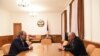 Armenian PM Nikol Pashinian meeting with Karabakh leader Bako Sahakian, Stepanakert, 11 March 2019