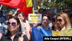 Protest la Chişinău împotriva sistemului de vot mixt, 30 iulie 2017