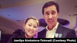 Kazakh businessman Muratkhan Toqmadi and his wife, Zhamila Aiymbetova. (file photo)