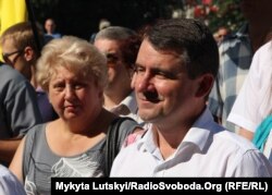 Вадим Лях на праздновании 4-й годовщины освобождения Славянска