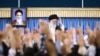 Иранның жоғары басшысы аятолла Әли Хаменеи "революция студенттерімен" кездесуде. Тегеран, 7 маусым 2017 жыл.

