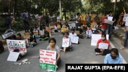 تجمع اعتراضی در هند برای اقدام علیه تغییرات اقلیمی