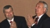 South Ossetia's Eduard Kokoity (left) has called unification with North Ossetia a "primary aim," while Sergai Bagapsh of Abkhazia has staked his reputation on independence